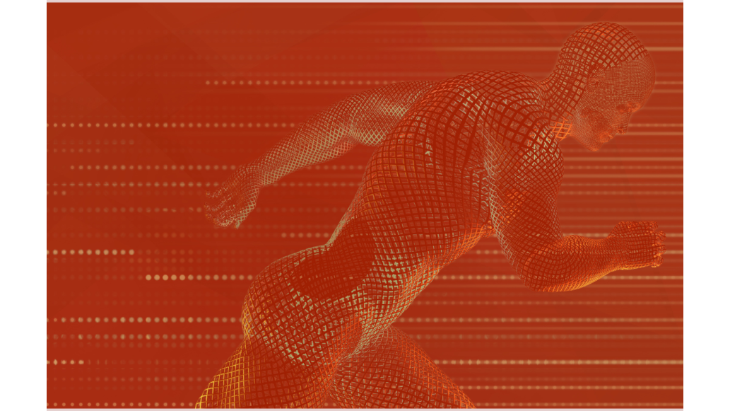 A man running 