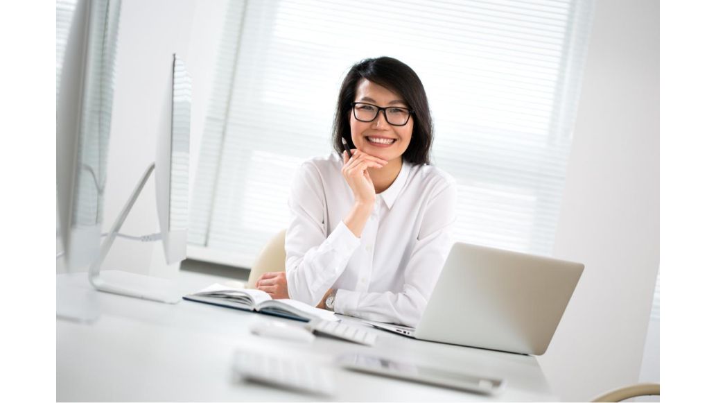 woman working