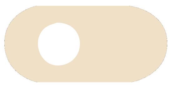 Oval Adhesive Moleskin Pad With OffCentered Hole Medco Sports Medicine