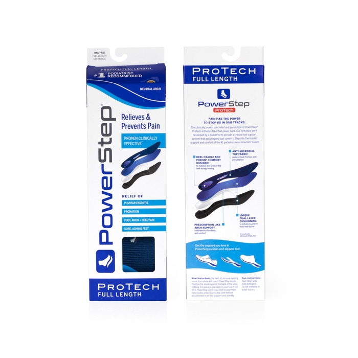 PowerStep ProTech Full Length Insoles Orthotic Insert Medco