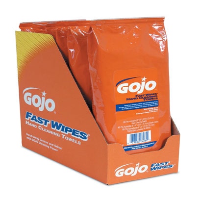 Gojo Fast Wipes Heavy-Duty Cleaning Towels