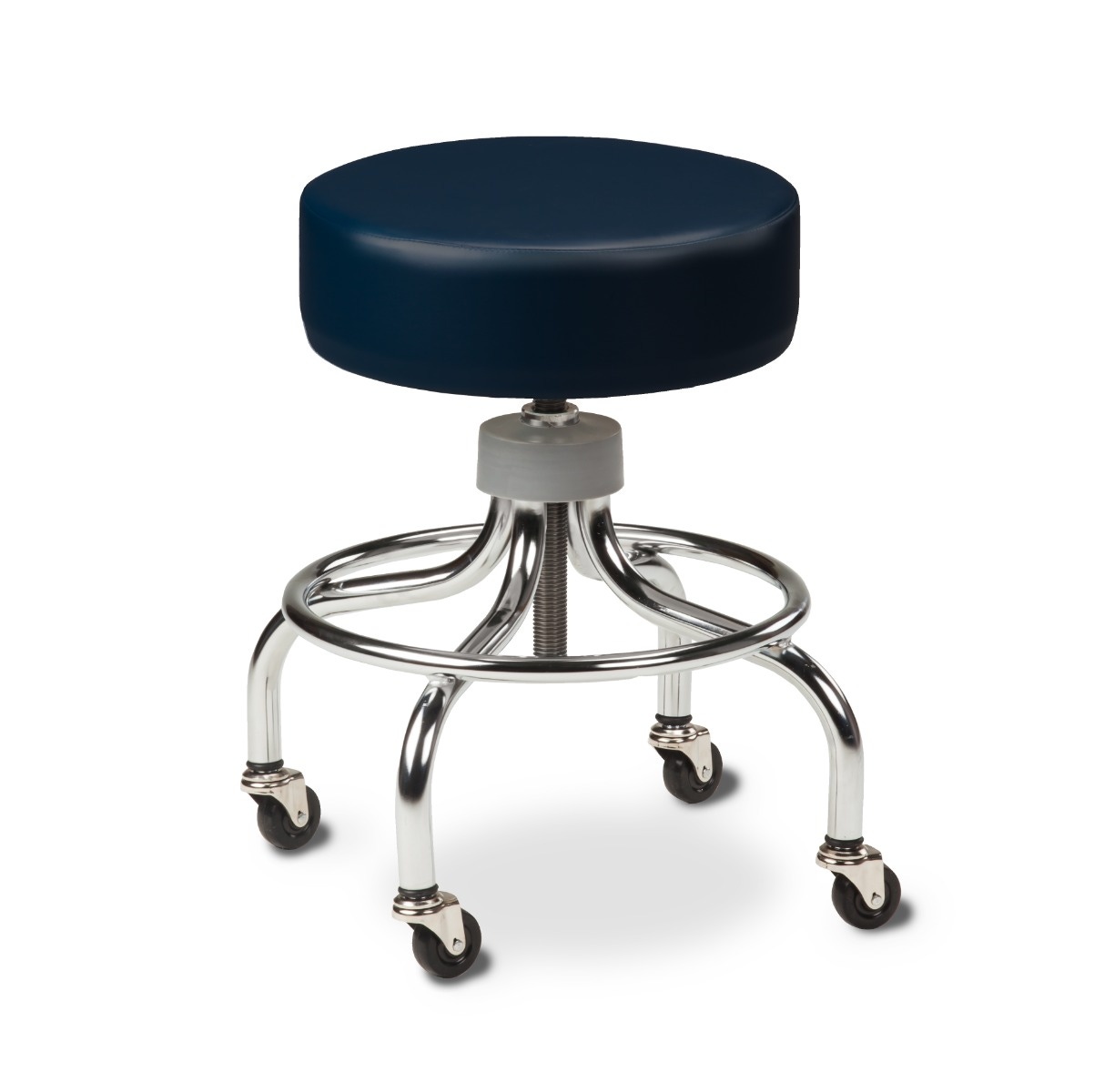 Chrome Base Adjustable Stool