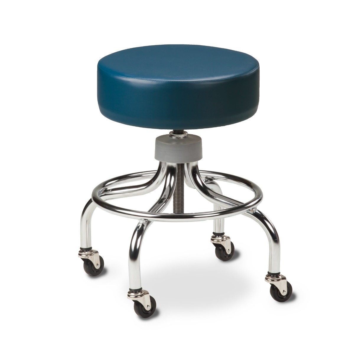 Chrome Base Adjustable Stool