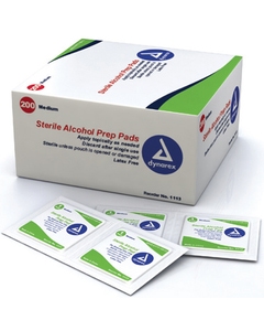 Sterile Alcohol Prep Pads - 200 per Box 