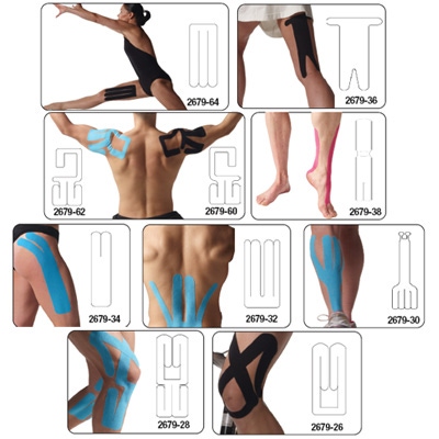 SpiderTech Gentle Pre-Cut Ready to Apply Kinesiology Tape