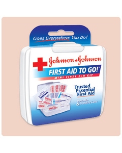 Johnson & Johnson First Aid To Go- Mini First Aid Kit