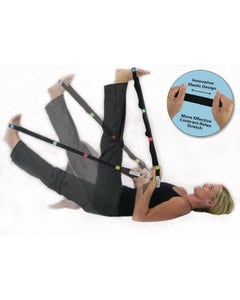 THERABAND Stretch Strap in use with legs