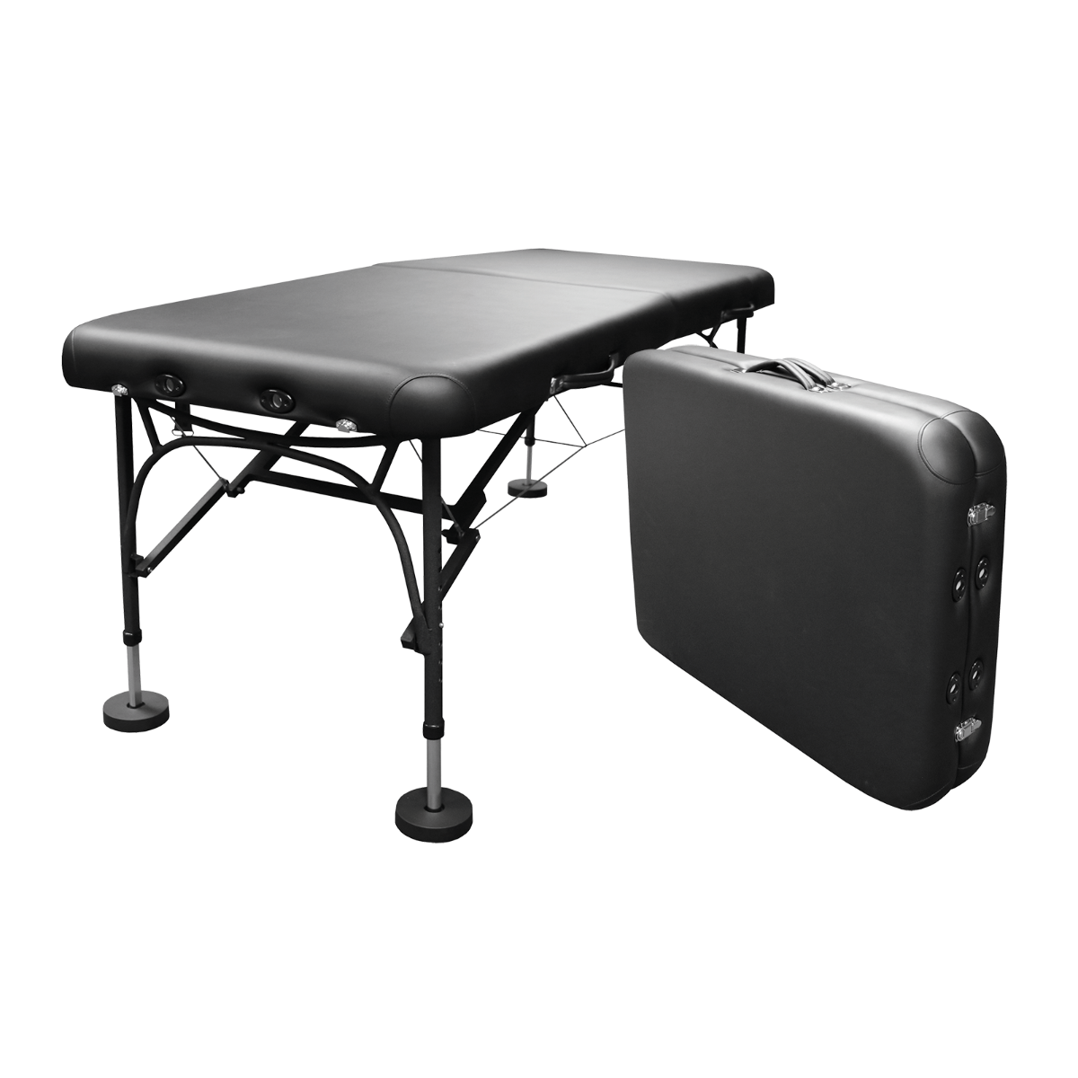 Portable Aluminum Treatment Table - Black