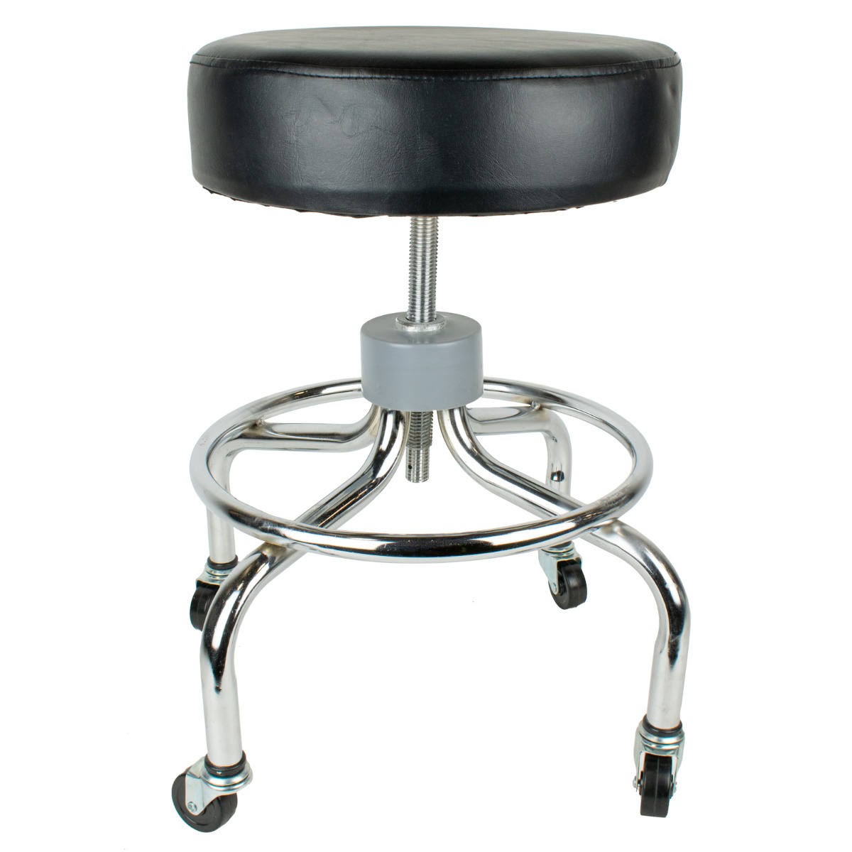 Chrome Base Adjustable Stool