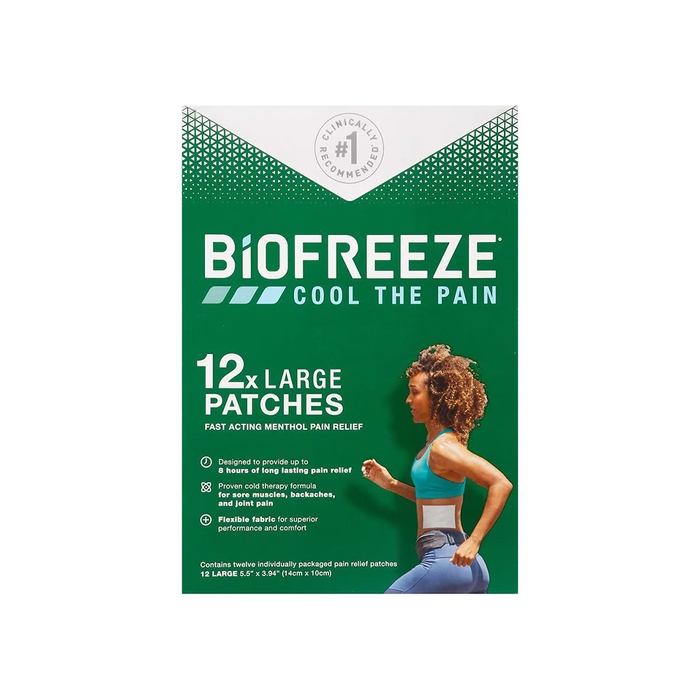 Biofreeze 12ct Large Patch | Medco Sports Medicine