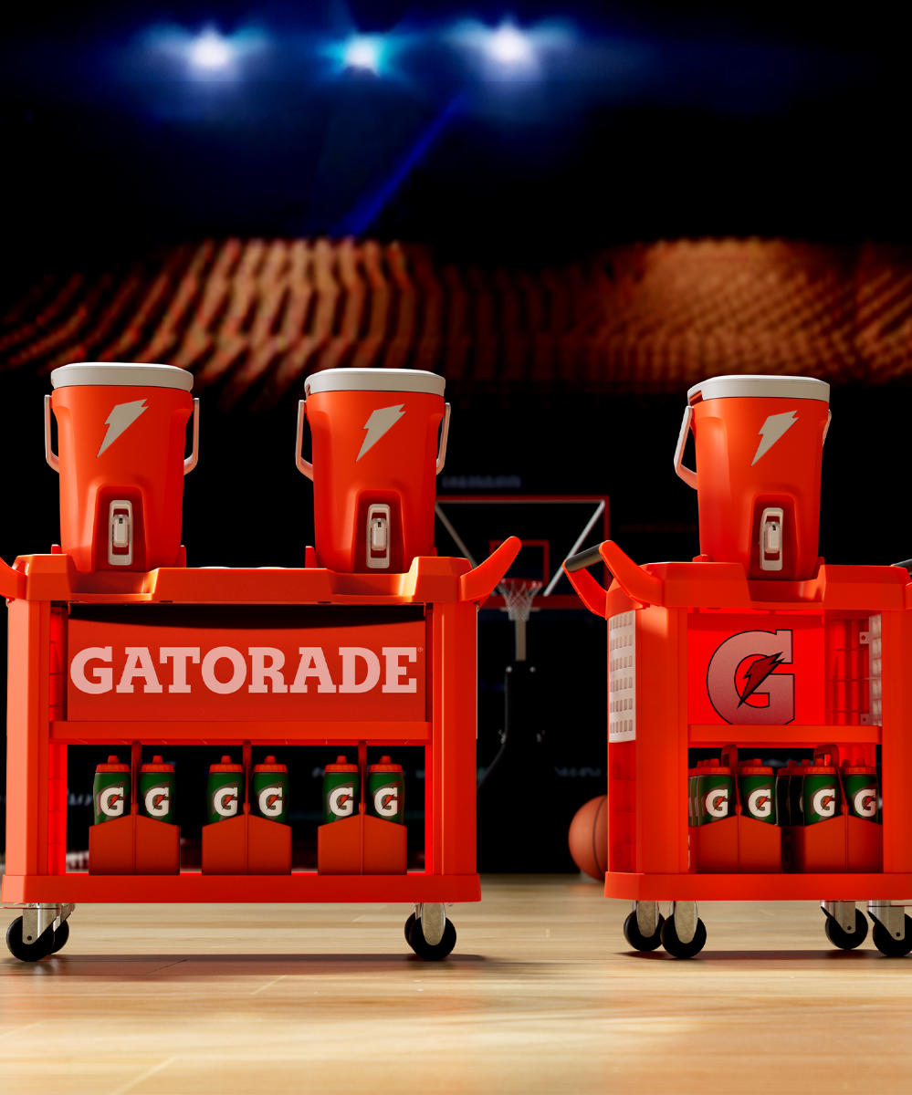 Gatorade Cooler Cart with Locking Casters & Cup Holders | Medco Sports ...