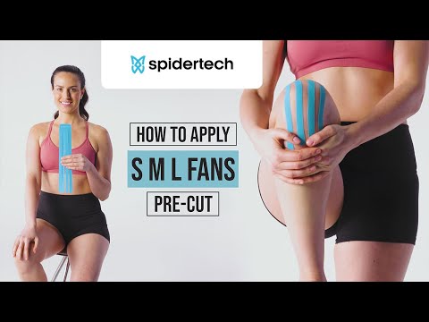 SpiderTech Pre-Cut Ready to Apply Kinesiology Tape