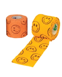 Andover Co-Flex Smiley Face Bandages