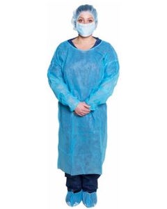 Disposable Isolation gowns blue
