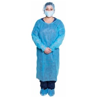 Isolation Gowns, Bag of 10 | Disposable PPE | Medco Sports Medicine