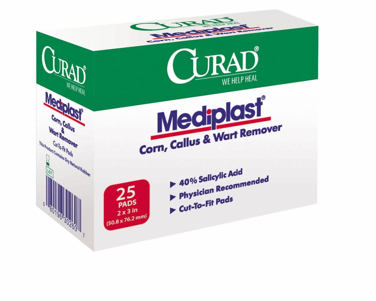 Mediplast Corn, Callus and Wart Remover Pads Performance Health