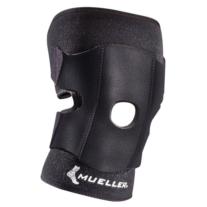 Mueller Adjustable Knee Support, Neoprene Blend, Open, Black, OSFM Mueller Adjustable Knee Support, Neoprene Blend, Open, Black, OSFM
