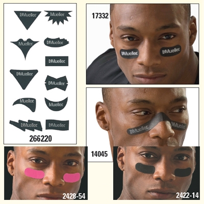 Details about   Mueller Sport Care No Gare Glare-reducing strips 54 assorted shapes 440461A 