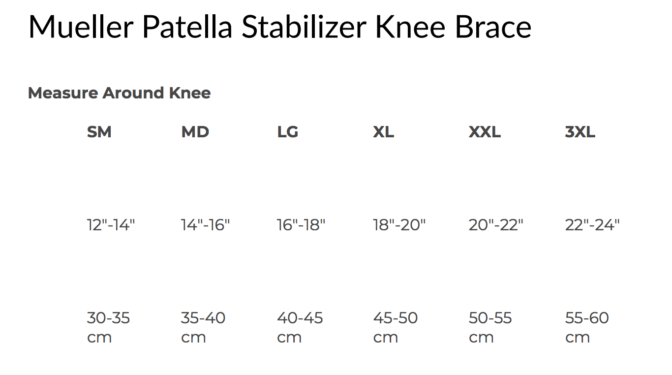 Mueller Patella Stabilizer Knee Brace