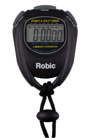 Robic SC-539 Single Event and Split Time Stopwatch Yellow