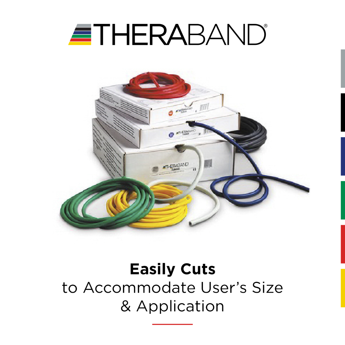 THERABAND Professional Resistance Tubing - Family Left Angle